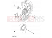 SUZUKI DR200SE K1 (2001) (E24) 41A - FRONT WHEEL (MODEL K2/K3/K4/K5 E06,E24)