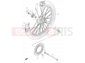 SUZUKI DR200SE K2 (2002) (E06,E24) 41B - FRONT WHEEL (MODEL K2 P09)