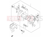 SUZUKI DR200SE K2 (2002) (E06,E24) 42 - FRONT CALIPER (MODEL K1/MODEL K2 P09)