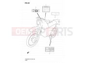 SUZUKI DR200SE K8 (2008) (E03,E28,E33) 38 - LABEL