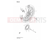 SUZUKI DR200SE K8 (2008) (E03,E28,E33) 42 - FRONT WHEEL