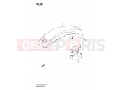 SUZUKI DR200SE K8 (2008) (E06,E24) 38 - FRONT FENDER