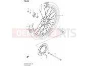 SUZUKI DR200SE L2 (2012) (E24) 55 - FRONT WHEEL