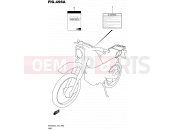 SUZUKI DR200SE L5 (2015) (E24) 496A - LABEL