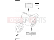 SUZUKI DR200S L5 (2015) (E71) 496A - LABEL