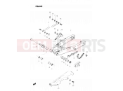 SUZUKI DR250S D (1983) 60 - REAR SWINGING ARM (E02, E04, E06, E18, E21, E22, E25, E39)