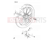 SUZUKI DR250S D (1983) 55 - FRONT WHEEL