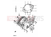 SUZUKI DR250S E (1984) 4 - CRANKCASE COVER