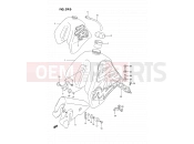 29D - FUEL TANK (MODEL N/P E24) - Suzuki DR350S M (1991) (E02)