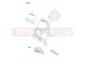 35 - HEADLAMP COVER - Suzuki DR350S M (1991) (E02)