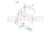 39A - RIGHT HANDLE SWITCH (SEE NOTE) - Suzuki DR350S M (1991) (E02)
