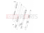 33 - FRONT DAMPER - Suzuki DR350S M (1991) (E02)