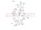 34 - STEERING STEM - Suzuki DR350S M (1991) (E02)