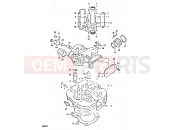 SUZUKI DR400S T (1996) 1 - CYLINDER HEAD