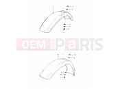 SUZUKI DR500S D (1983) 53 - FRONT FENDER