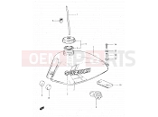 SUZUKI DR500S E (1984) 44 - FUEL TANK (MODEL E)
