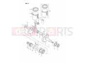 SUZUKI DS80 G (1986) (E03) 4 - CRANKSHAFT