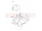 SUZUKI DS80 K (1989) (E24) 3 - CRANKCASE COVER