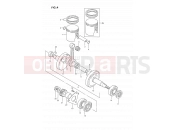SUZUKI DS80 P (1993) (E24) 4 - CRANKSHAFT