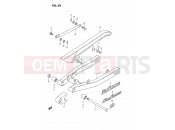 SUZUKI DS80 R (1994) (E03) 29 - REAR SWINGING ARM
