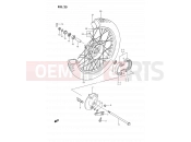 SUZUKI DS80 R (1994) (E03) 25 - FRONT WHEEL