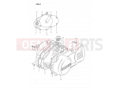 SUZUKI DS80 S (1995) (E03) 3 - CRANKCASE COVER