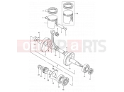 SUZUKI DS80 T (1996) (E03,E28,E33) 4 - CRANKSHAFT