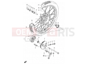SUZUKI FB100 / FB100D V (1997) 48 - FRONT WHEEL (SEE NOTE)