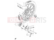 SUZUKI FB100 X (1999) 48A - FRONT WHEEL (SEE NOTE)