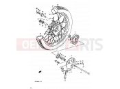 48 - FRONT WHEEL (GP100UX/UD/UL) - Suzuki GP100U D (1983)