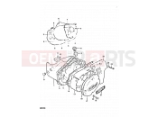 SUZUKI GP125U N (1992) 4 - CRANKCASE COVER