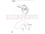 SUZUKI GS1100G E (1984) 41 - FRONT FENDER - HEADLAMP HOUSING (MODEL E)