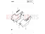 SUZUKI GS450S Z (1983) 57 - FRAME COVER (GS450SZ E06, E24, E34, E39)