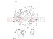 6 - CRANKCASE COVER - Suzuki GS450L T (1996)