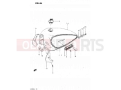 46 - FUEL TANK (MODEL X : E22, E25) - Suzuki GS450L T (1996)
