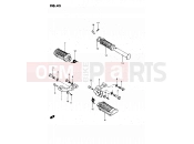 43 - FOOTREST - Suzuki GS450L T (1996)