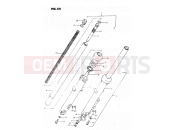 54 - FRONT FORK (MODEL T, X) - Suzuki GS450L T (1996)