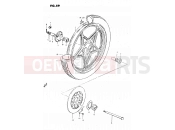 59 - FRONT WHEEL (MODEL T, X) - Suzuki GS450L T (1996)