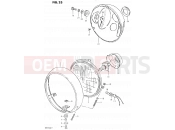 23 - HEADLAMP (E02) - Suzuki GS550L T (1996)