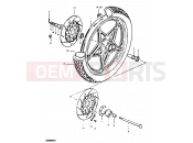SUZUKI GS850G X (1999) 65 - FRONT WHEEL