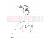 40 - FRONT FENDER - HEADLAMP HOUSING (MODEL E/MODEL G E02) - Suzuki GS850G E (1984)