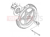 65 - FRONT WHEEL (GT250EN, EX) - Suzuki GT250E N (1992)