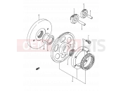 7 - STARTER CLUTCH - Suzuki LS650 M (1991) Savage (E03,E28,E33)