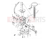 10 - CARBURETOR - Suzuki LS650 M (1991) Savage (E03,E28,E33)