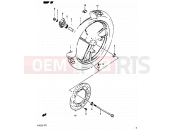 SUZUKI RG125C G (1986) Gamma 41 - FRONT WHEEL