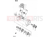 SUZUKI RG125C H (1987) Gamma 4 - CRANKSHAFT