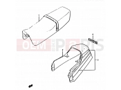 SUZUKI RG125UC H (1987) Gamma 2A - SEAT TAIL COVER