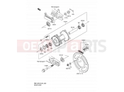 25 - REAR HUB - Suzuki RM100 K4 (2004) (E28)