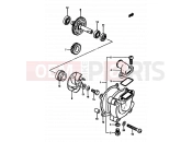 SUZUKI RM125 E (1984) 8 - WATER PUMP