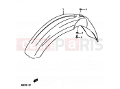 SUZUKI RM250 L (1990) (E02,E04,E24) 24 - FRONT FENDER